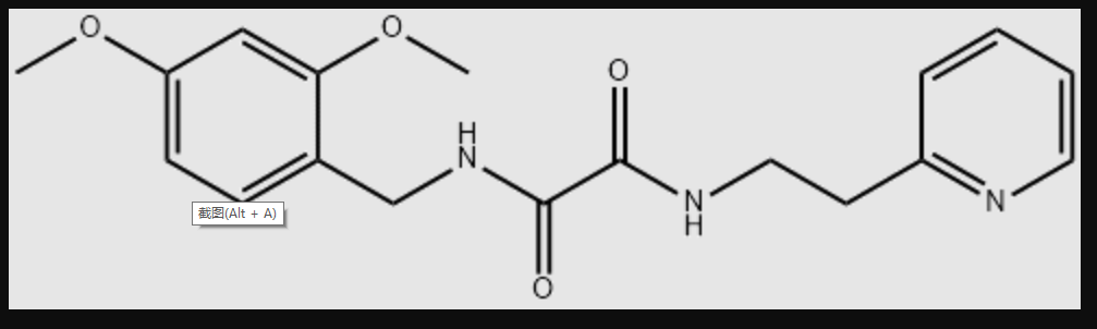 N1-2,4-二甲氧基芐基-N2-2-吡啶基乙基草酰胺,N1-(2,4-DIMETHOXYBENZYL)-N2-(2-PYRIDIN-2-YL)ETHYL)OXALAMIDE