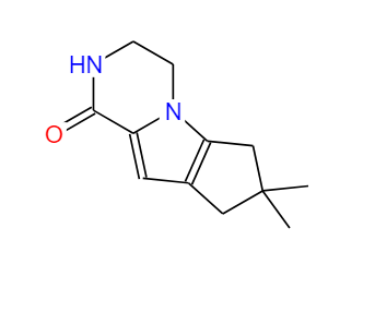 7,7-二甲基-2,3,4,6,7,8-六氢-1H-环戊二烯并[4,5]吡咯并[1,2-A]吡嗪-1-酮,3,4,7,8-tetrahydro-7,7-dimethyl-2H-Cyclopenta[4,5]pyrrolo[1,2-a]pyrazin-1(6H)-one