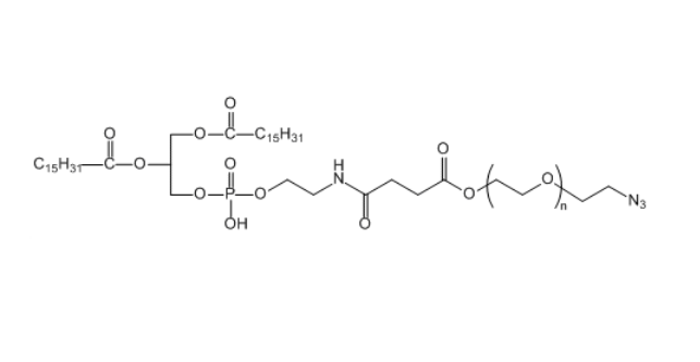 二棕櫚酰磷酯酰乙醇胺-聚乙二醇-疊氮基,DPPE-PEG-N3