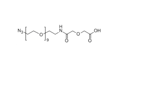 O-(2-疊氮基)-O-[2-(二羥乙酰基-氨基)乙基]八聚乙二醇,2-((Azido-PEG9-carbamoyl)methoxy)acetic acid