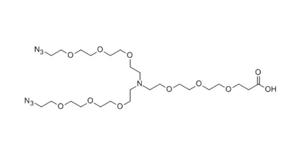 N-(acid-PEG3)-N-bis(PEG3-azide)