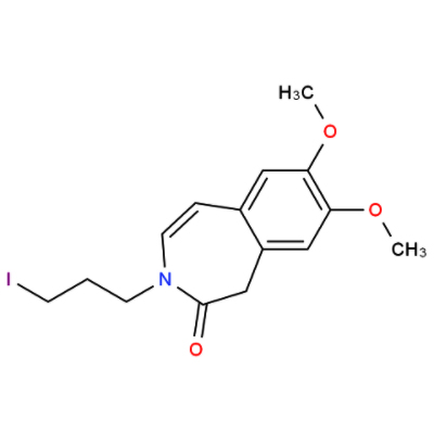 7,8-二甲氧基-3-(3-碘丙基)-1,3-二氢-2H-3-苯并氮杂卓-2-酮,7,8-dimethoxy-3- (3-iodopropyl) - 1,3-dihydro-2h-3-benzoazepine-2-one