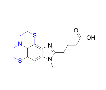 苯達(dá)莫司汀雜質(zhì)11,4-(8-methyl-2,3,4,5-tetrahydro-8H-1,6-dithia-3a,8,10-triazacyclopenta [a]phenalen-9-yl)butanoic acid