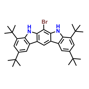 6-bromo-2,4,8,10-tetra-tert-butyl-5,7-dihydroindolo[2,3-b]carbazole,6-bromo-2,4,8,10-tetra-tert-butyl-5,7-dihydroindolo[2,3-b]carbazole