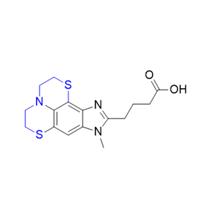 苯達(dá)莫司汀雜質(zhì)11,4-(8-methyl-2,3,4,5-tetrahydro-8H-1,6-dithia-3a,8,10-triazacyclopenta [a]phenalen-9-yl)butanoic acid