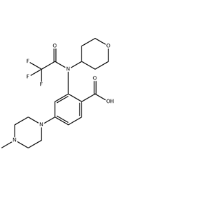 4-（4-甲基哌嗪-1-基）-2-（2,2,2-三氟-N-（四氢-2H-吡喃-4-基）乙酰胺）苯甲酸