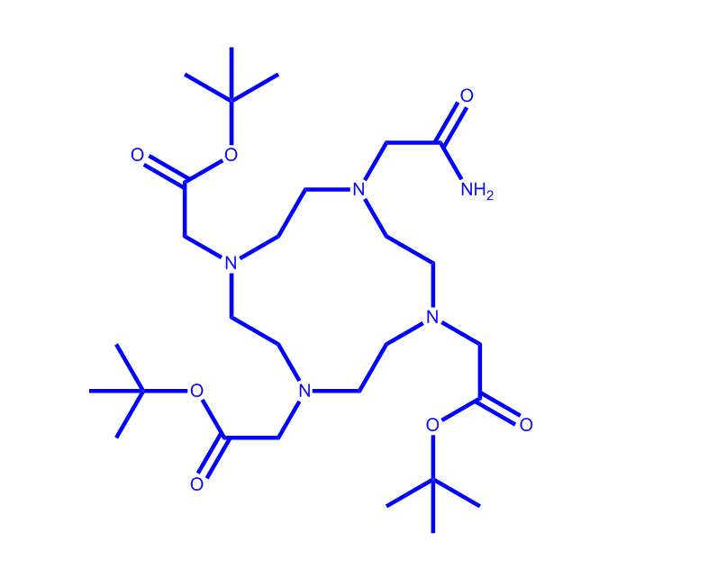 1,4,7,10-Tetraazacyclododecane-1,4,7-triacetic acid, 10-(2-amino-2-oxoethyl)-, 1,4,7-tris(1,1-dimet,1,4,7,10-Tetraazacyclododecane-1,4,7-triacetic acid, 10-(2-amino-2-oxoethyl)-, 1,4,7-tris(1,1-dimethylethyl) ester