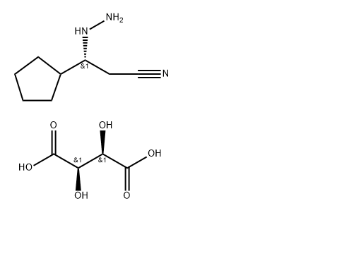 (R)-3-环戊基-3-肼基丙腈-L-酒石酸盐