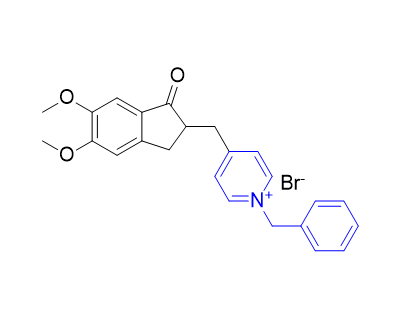 多奈哌齊雜質(zhì)03,1-benzyl-4-((5,6-dimethoxy-1-oxo-2,3-dihydro-1H-inden-2-yl)methyl)pyridin-1-ium bromide