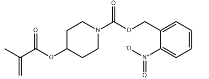 2-硝基苯基甲基4-甲基丙烯酰氧基哌啶-1-羧酸酯,(2-NITROPHENYL)METHYL 4-(METHACRYLOYLOXY)PIPERIDINE-1-CARBOXYLATE