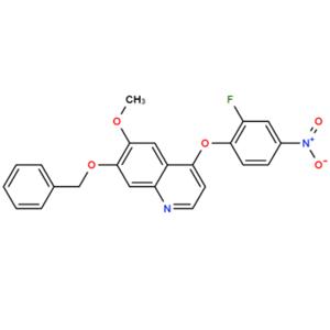 6-甲氧基-7-苄氧基-4-(2-氟-4-硝基-苯氧基)-喹啉