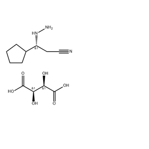 (R)-3-环戊基-3-肼基丙腈-L-酒石酸盐
