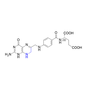 叶酸杂质11,(4-(((2-amino-4-oxo-1,4,7,8-tetrahydropteridin-6-yl)methyl)amino)benzoyl)-L-glutamic acid