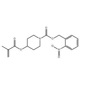 2-硝基苯基甲基4-甲基丙烯酰氧基哌啶-1-羧酸酯,(2-NITROPHENYL)METHYL 4-(METHACRYLOYLOXY)PIPERIDINE-1-CARBOXYLATE