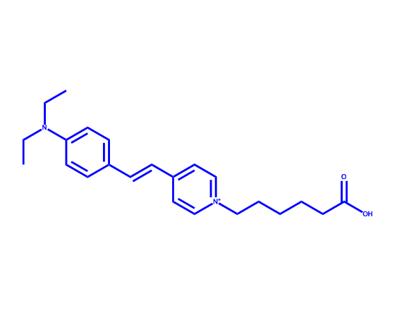 (E)-1-(5-carboxypentyl)-4-(4-(diethylamino)styryl)pyridin-1-ium,(E)-1-(5-carboxypentyl)-4-(4-(diethylamino)styryl)pyridin-1-ium