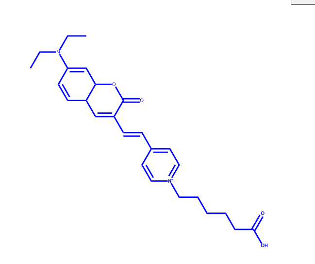 (E)-1-(5-carboxypentyl)-4-(2-(7-(diethylamino)-2-oxo-4a,8a-dihydro-2H-chromen-3-yl)vinyl)pyridin-1-i,(E)-1-(5-carboxypentyl)-4-(2-(7-(diethylamino)-2-oxo-4a,8a-dihydro-2H-chromen-3-yl)vinyl)pyridin-1-ium