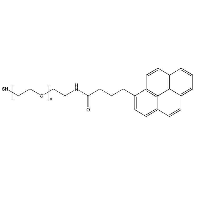 芘甲酰胺-聚乙二醇-巯基；芘丁酸-聚乙二醇-巯基,Pyrene-PEG-Thiol;Pyrene-PEG-SH