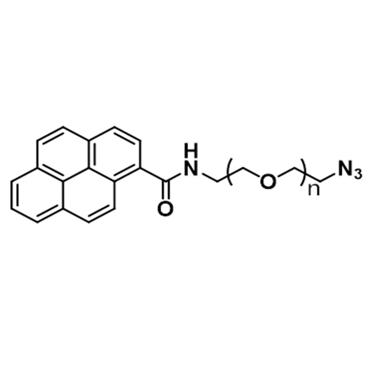 芘甲酰胺-聚乙二醇-叠氮；芘丁酸-聚乙二醇-叠氮,Pyrene-PEG-Azide;Pyrene-PEG-N3