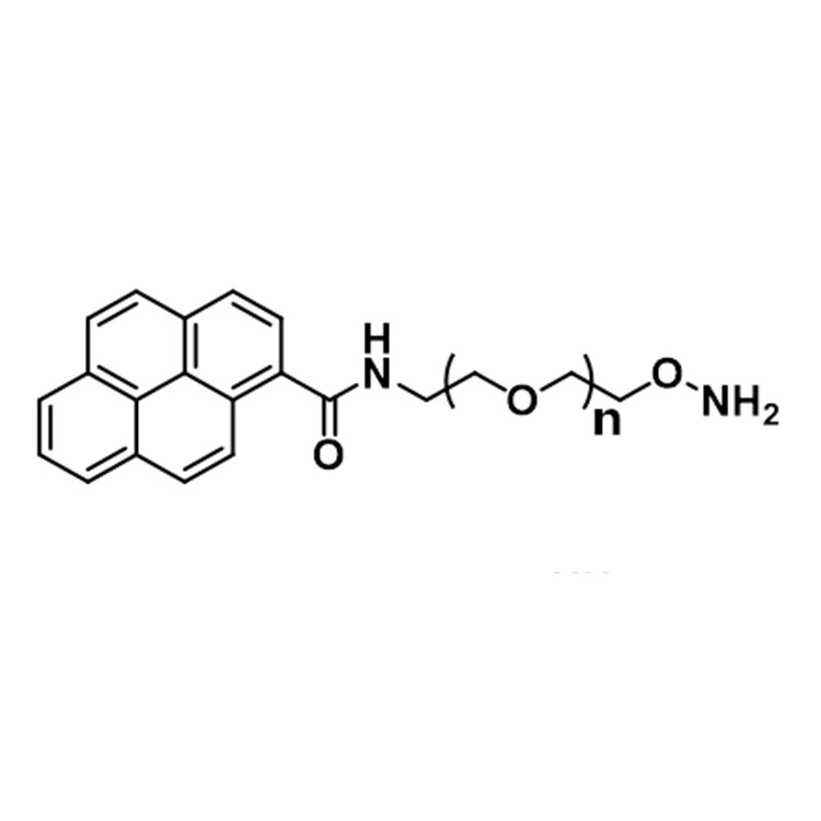 芘甲酰胺-聚乙二醇-羟胺；芘丁酸-聚乙二醇-氨基氧基,Pyrene-PEG-Aminooxy;Aminooxy-PEG-Pyrene