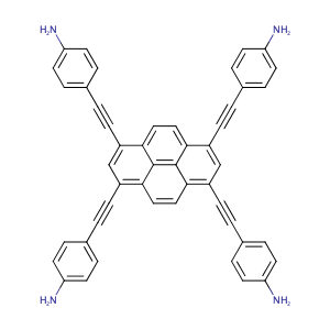 4,4',4'',4'''-[芘-1,3,6,8-四基四(乙炔-2,1-二基)]四苯胺,4,4',4'',4'''-[Pyrene-1,3,6,8-tetrayltetrakis(ethyne-2,1-diyl)]tetraaniline