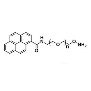 芘甲酰胺-聚乙二醇-羟胺；芘丁酸-聚乙二醇-氨基氧基,Pyrene-PEG-Aminooxy;Aminooxy-PEG-Pyrene