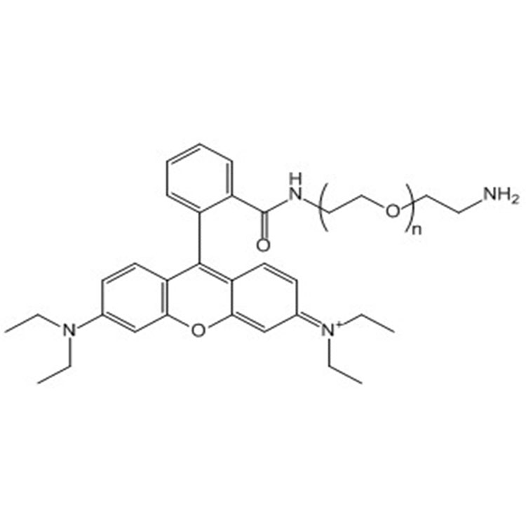 羅丹明-聚乙二醇-氨基,Rhodamine-PEG-Amine;RB-PEG-NH2