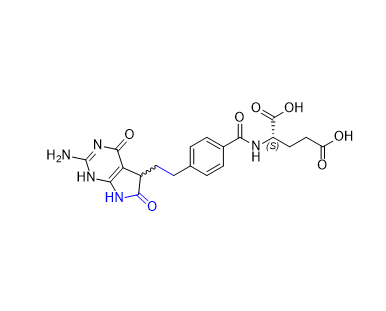 培美曲塞杂质11,(2S)-2-(4-(2-(2-amino-4,6-dioxo-4,5,6,7-tetrahydro-1H-pyrrolo[2,3-d]pyrimidin-5-yl)ethyl)benzamido)pentanedioic acid