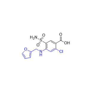 呋塞米杂质01,2-chloro-4-((furan-2-ylmethyl)amino)-5-sulfamoylbenzoic acid