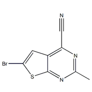 6-溴-2-甲基噻吩并[2,3-d]嘧啶-4-甲腈