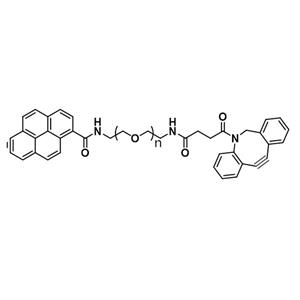 Pyrene-PEG-DBCO；芘丁酸-聚乙二醇-二苯并环辛炔