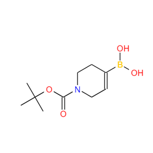 1-(叔丁氧基羰基)-1,2,3,6-四氢吡啶-4-基]硼酸,(1-(tert-butoxycarbonyl)-1,2,3,6-tetrahydropyridin-4-yl)boronic acid