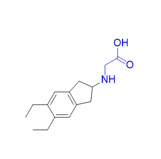 茚達特羅雜質(zhì)16,(5,6-diethyl-2,3-dihydro-1H-inden-2-yl)glycine