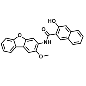 3-羟基-N-(2-甲氧基-3-二苯并呋喃基)-2-萘甲酰胺