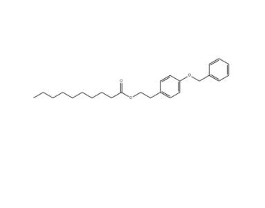 4-苄氧基苯基乙基葵酸酯,Decanoic acid, 2-[4-(phenylmethoxy)phenyl]ethyl ester
