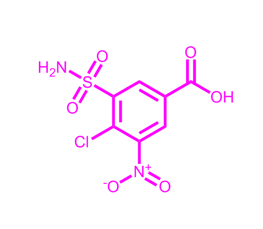 4-氯-3-硝基-5-磺酰胺基苯甲酸,4-Chloro-3-nitro-5-sulphamoylbenzoic acid