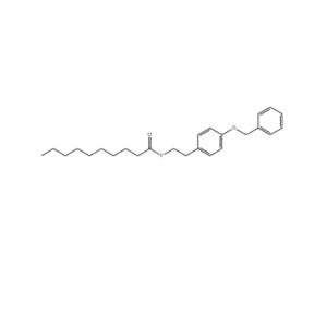 4-苄氧基苯基乙基葵酸酯,Decanoic acid, 2-[4-(phenylmethoxy)phenyl]ethyl ester