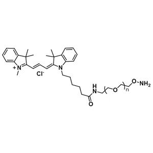 花青素Cy3-聚乙二醇-羟胺；花青素Cy3-聚乙二醇-氨基氧基,Cy3-PEG-Aminooxy;Cyanine3-PEG-Aminooxy