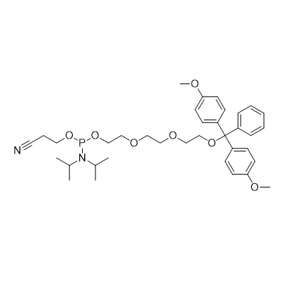 Spacer-9 CEP,2-(2-(2-(bis(4-methoxyphenyl)(phenyl)methoxy)ethoxy)ethoxy)ethyl (2-cyanoethyl) diisopropylphosphoramidite