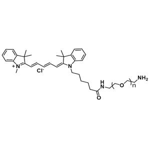 花青素Cy5-聚乙二醇-羟胺,Cy5-PEG-Aminooxy;Cyanine5-PEG-Aminooxy