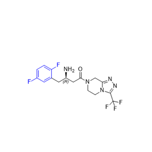 西格列汀杂质06,(R)-3-amino-4-(2,5-difluorophenyl)-1-(3-(trifluoromethyl)-5,6-dihydro-[1,2,4]triazolo[4,3-a]pyrazin-7(8H)-yl)butan-1-one