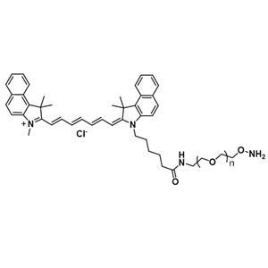 花青素Cy7.5-聚乙二醇-羥胺,Cy7.5-PEG-Aminooxy;Cyanine7.5-PEG-Aminooxy