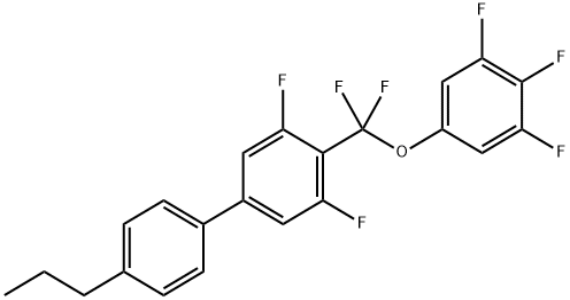 4-[二氟(3,4,5-三氟苯氧基)甲基]-3,5-二氟-4'-丙基联苯,4-[difluoro(3,4,5-trifluorophenoxy)-methyl]-3,5-difluoro-4'-propyl-1,1'-biphenyl