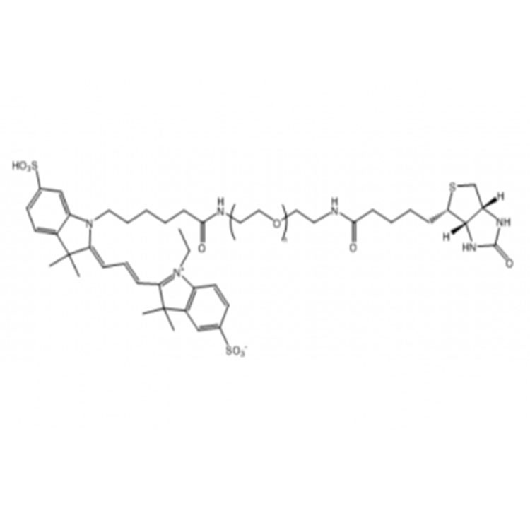 花青素Cy3-聚乙二醇-生物素,Cyanine3-PEG-Biotin;Cy3-PEG-Biotin
