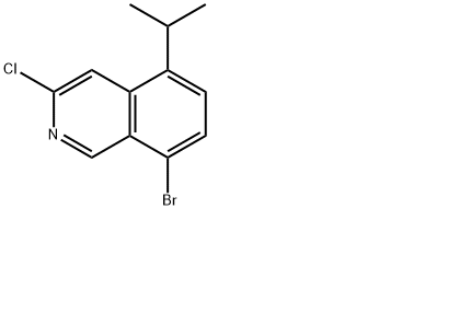 8-溴-3-氯-5-异丙基异喹啉,8-bromo-3-chloro-5-isopropylisoquinoline