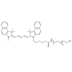 Cy5.5-PEG-Azide，花青素Cy5.5-聚乙二醇-叠氮