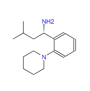 (S)-3-甲基-1-[2-(1-哌啶基)苯基]丁胺（谷氨酸鹽型）,(s)-3-Methyl-1-(2-(piperidin-1-yl)phenyl)butan-1-amine