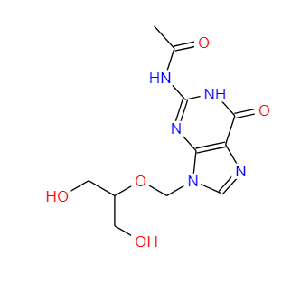 N-2-乙酰更昔洛韋,N-[6,9-Dihydro-9-[[2-hydroxy-1-(hydroxymethyl)ethoxy]methyl]-6-oxo-1H-purin-2-yl]acetamide