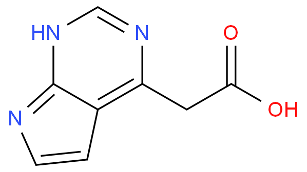 2-(7H-pyrrolo[2,3-d]pyrimidin-4-yl)acetic acid,2-(7H-pyrrolo[2,3-d]pyrimidin-4-yl)acetic acid