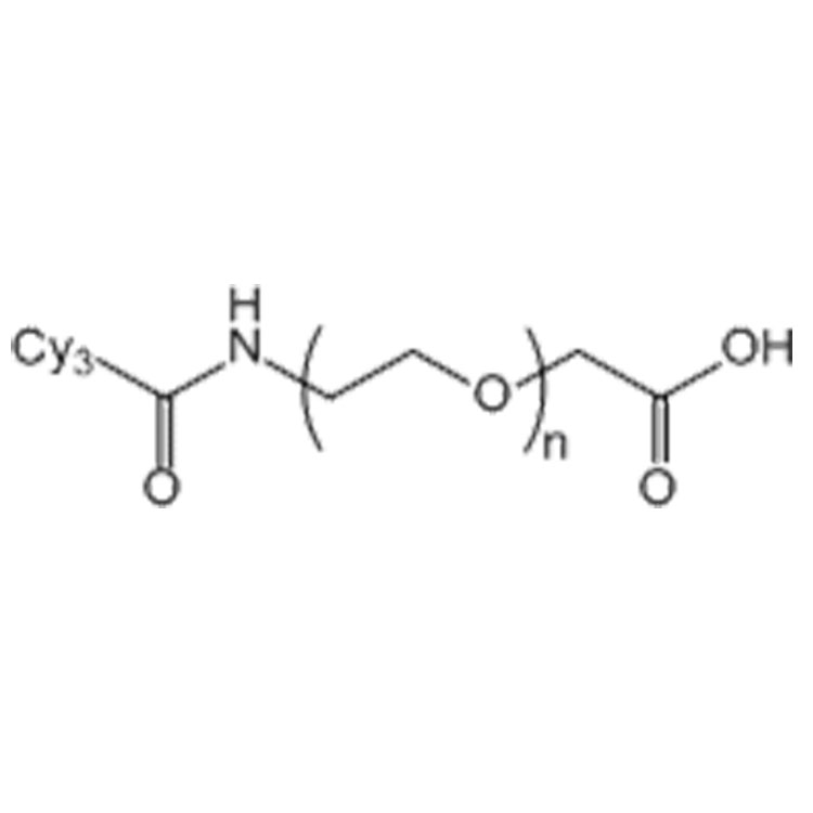 花青素Cy3-聚乙二醇-羧基,Cy3-PEG-COOH;Cyanine3-PEG-Acid;Cyanine3-PEG-COOH;Cy3-PEG-Acid