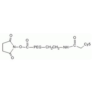 Cy5-PEG-COOH，Acid-PEG-Cyanine5，Cy5-PEG-羧基